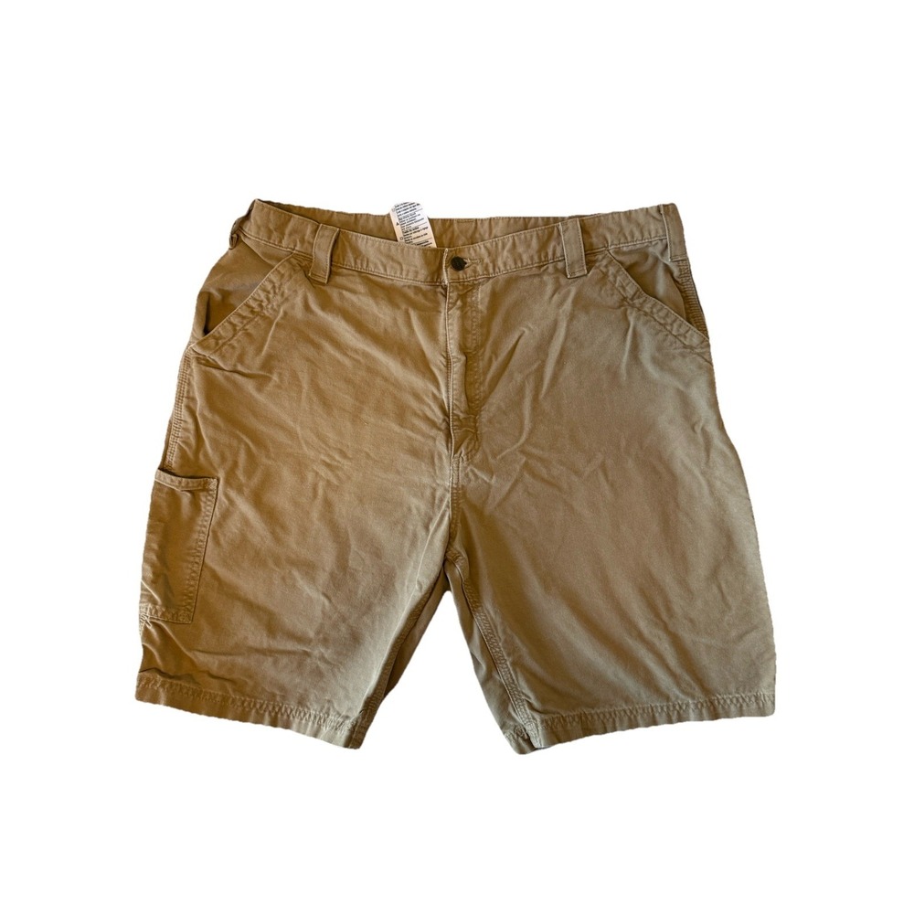 Carhartt B147‎ DKH Carpenter Shorts Mens 42 Tan Khaki Original Fit Workwear